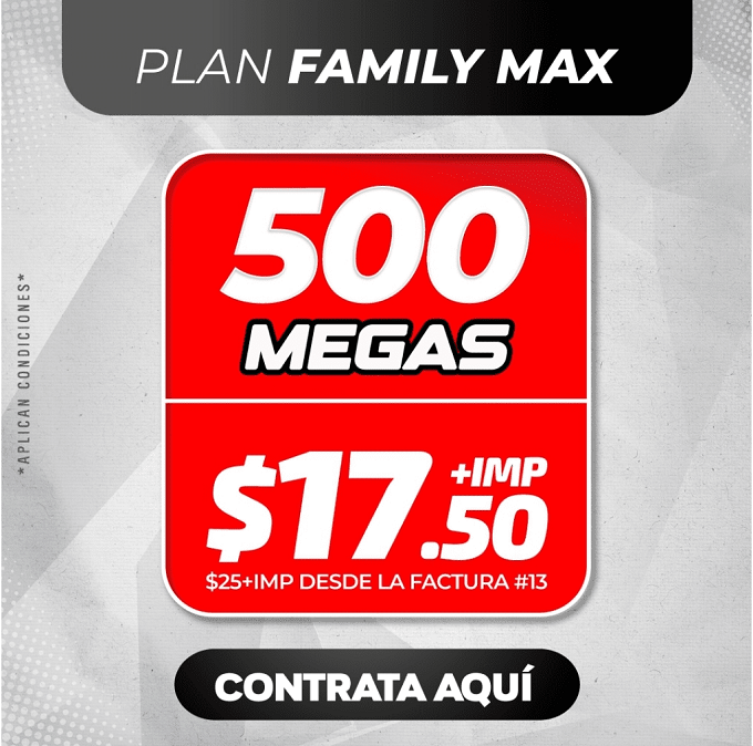 Planes de Fibramax con promociones y beneficios 3 Fibramax plan family max op